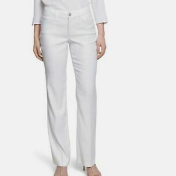 NYDJ Pants - NEW Curves 360 by NYDJ Wide Leg Linen Blend Pants Optic White
